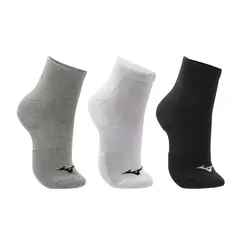 Kit Meia Cano Curto Mizuno Prime tam. 39-44 - Pacote com 3 pares
