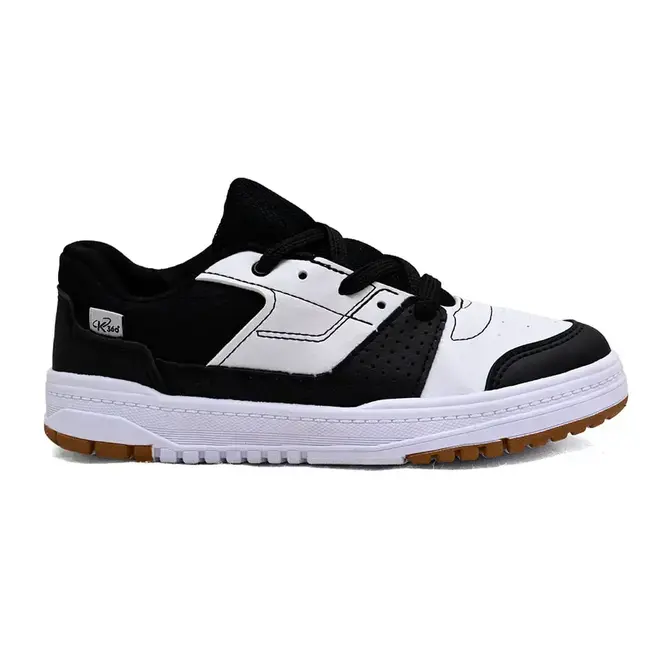 Tênis Casual Sola Caixa Kidy Preto e Branco Menino