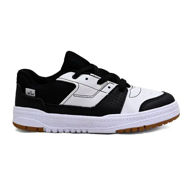 Tênis Casual Sola Caixa Kidy Preto e Branco Menino