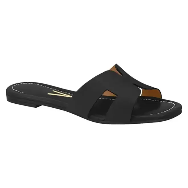 Tamanco Rasteira Vizzano Preto Feminino