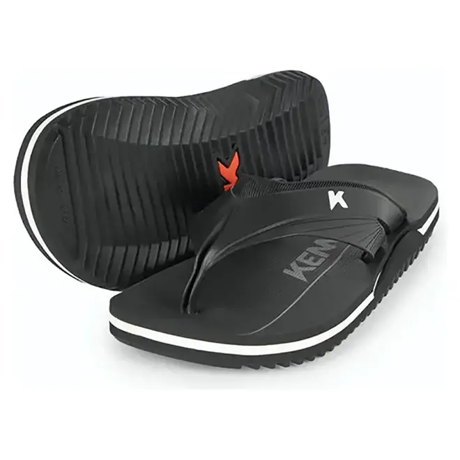 Chinelo Dedo Kenner NK6 Flux Preto e Branco Masculino