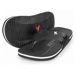 Chinelo Dedo Kenner NK6 Flux Preto e Branco Masculino