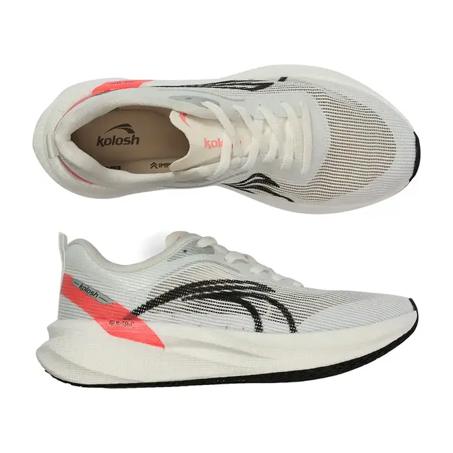 Tênis de Treino Kolosh Branco e Preto Feminino