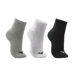Kit Meia Cano Curto Mizuno Prime tam. 33-38 - Pacote com 3 pares