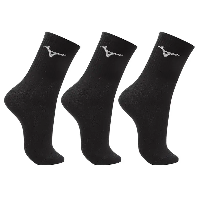 Kit Meia Cano Médio Mizuno Basic tam. 39-44 - Pacote com 3 pares