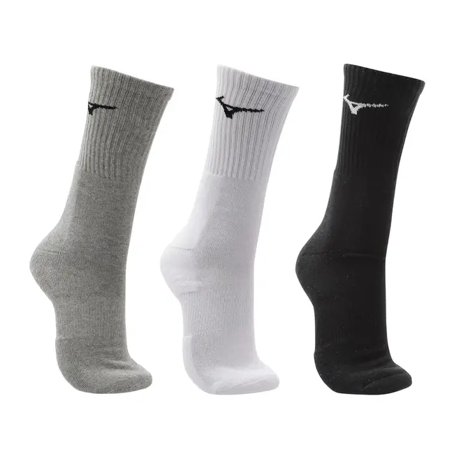 Kit Meia Cano Alto Mizuno Prime tam. 33-38 - Pacote com 3 pares
