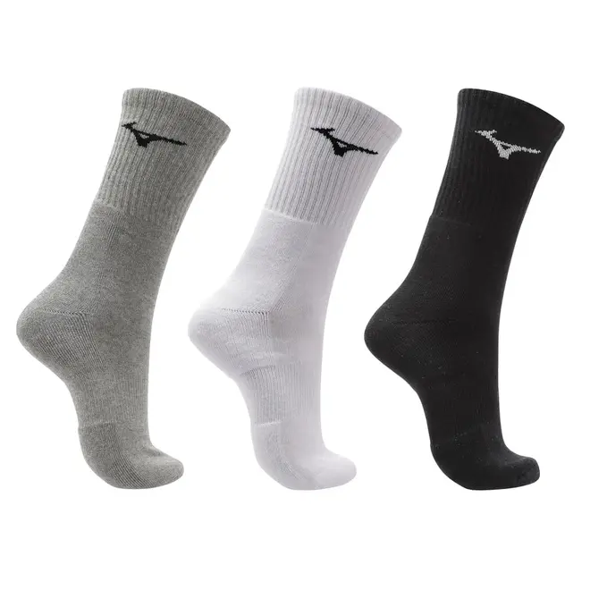 Kit Meia Cano Alto Mizuno Prime tam. 33-38 - Pacote com 3 pares