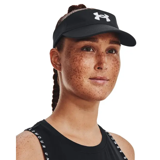Kit 1 Munhequeira Under Armour Perfomance Terry e 1 Viseira Feminina Under Armour Blitzing