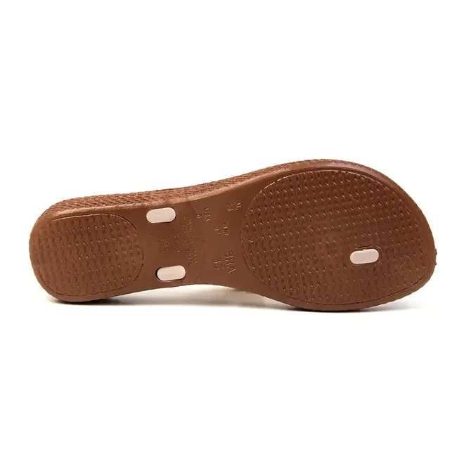 Chinelo Dedo Terra e Água Creme Feminino