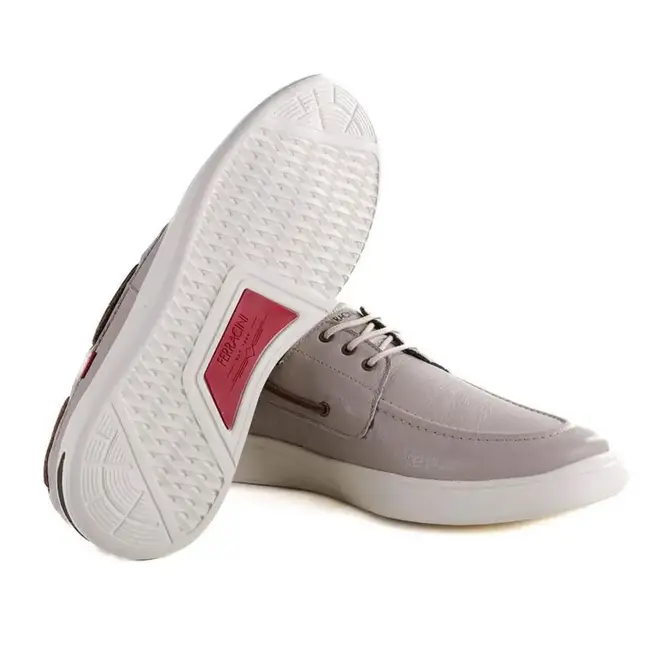 Sapato Mocassim Ferracini Buzios Cinza Masculino
