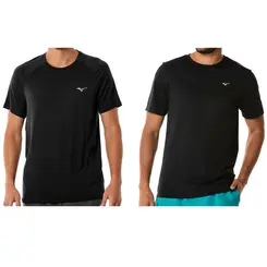 Kit 1 camiseta Mizuno Spark 2 M e 1 camiseta de corrida Pro UV
