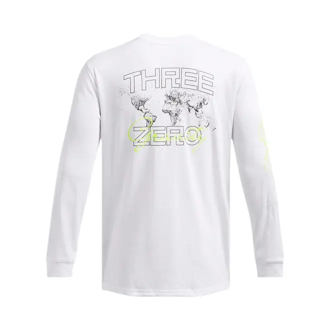 Camiseta de Basquete Manga Longa Masculina Under Armour Curry Verbiage