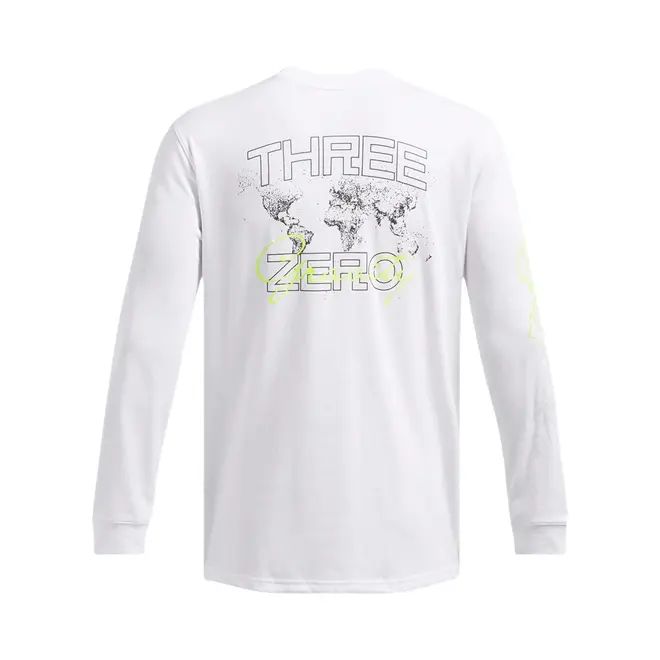 Camiseta de Basquete Manga Longa Masculina Under Armour Curry Verbiage