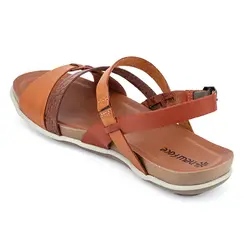 Rasteira Flatform New Face Damasco e Mel Feminina