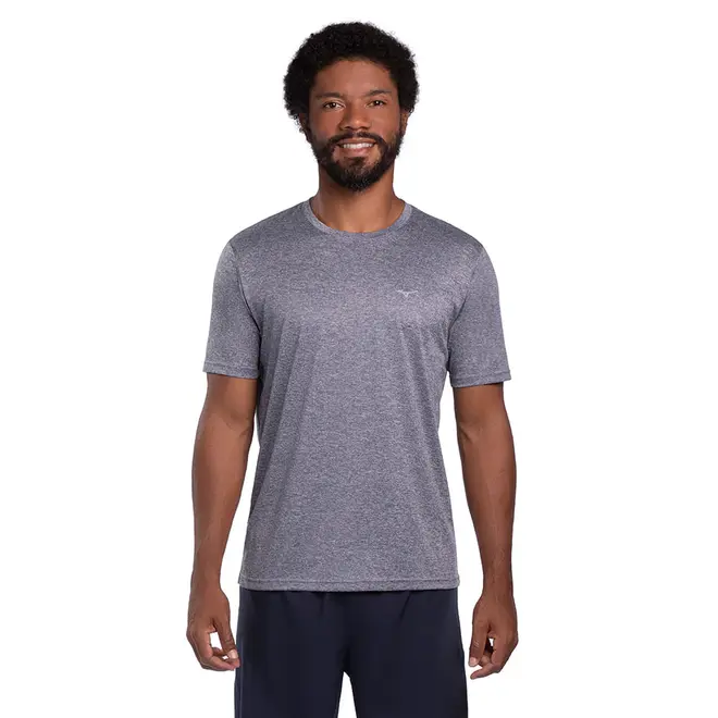 Camiseta de Corrida Masculina Mizuno Run Spark 2 Mescla