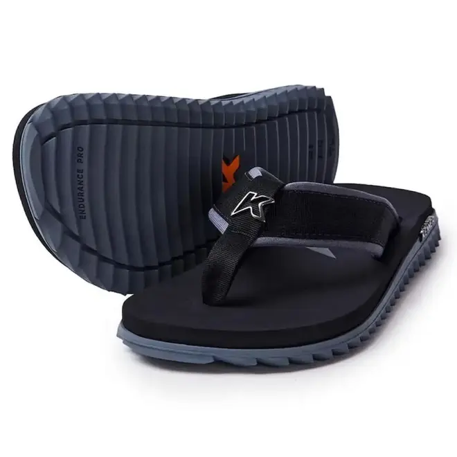 Chinelo Dedo Kenner Kivah Cushy Preto e Cinza Masculino