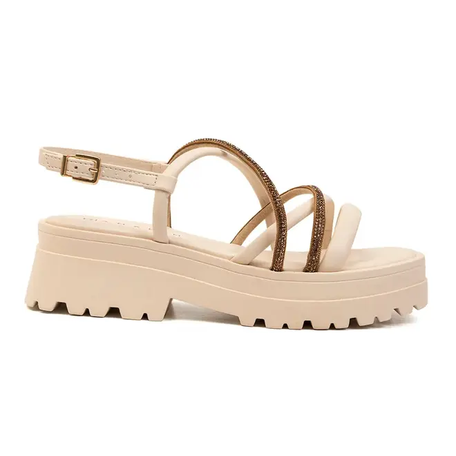 Rasteira Flatform Ramarim Coconut Feminina