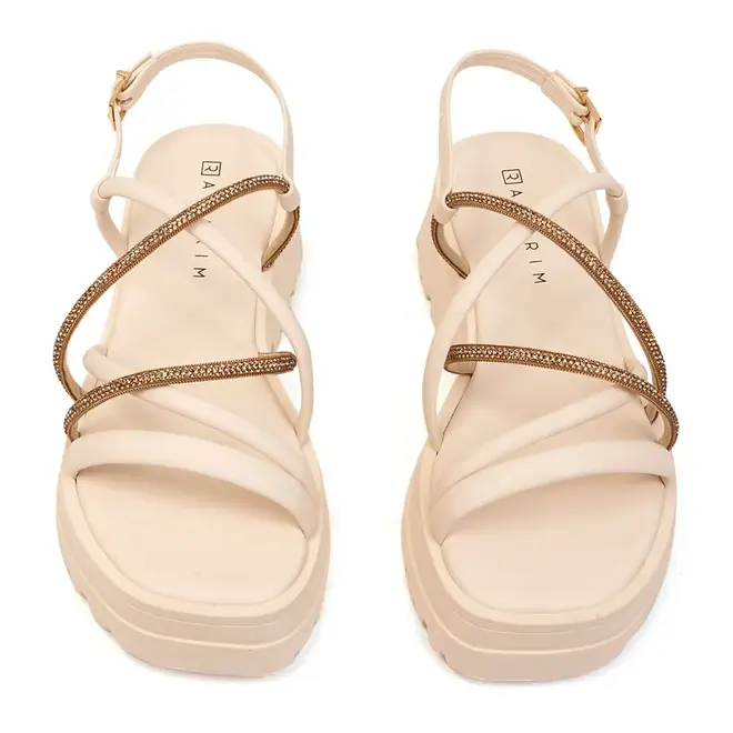 Rasteira Flatform Ramarim Coconut Feminina
