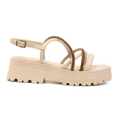 Rasteira Flatform Ramarim Coconut Feminina