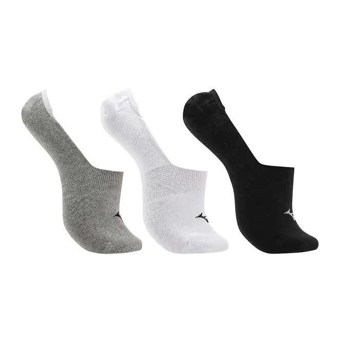 Kit Meia Cano Invisível Mizuno Basic tam. 33-38 - Pacote com 3 pares