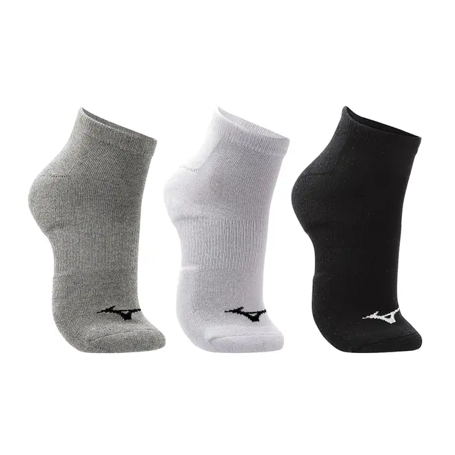Kit Meia Sem Cano Mizuno Prime tam. 33-38 - Pacote com 3 pares