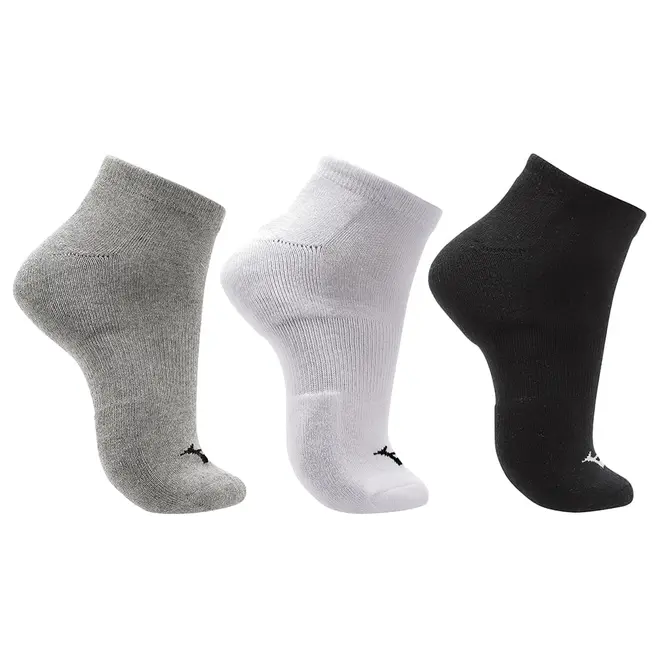 Kit Meia Sem Cano Mizuno Prime tam. 33-38 - Pacote com 3 pares