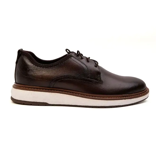 Sapato Casual Democrata Marrom Masculino