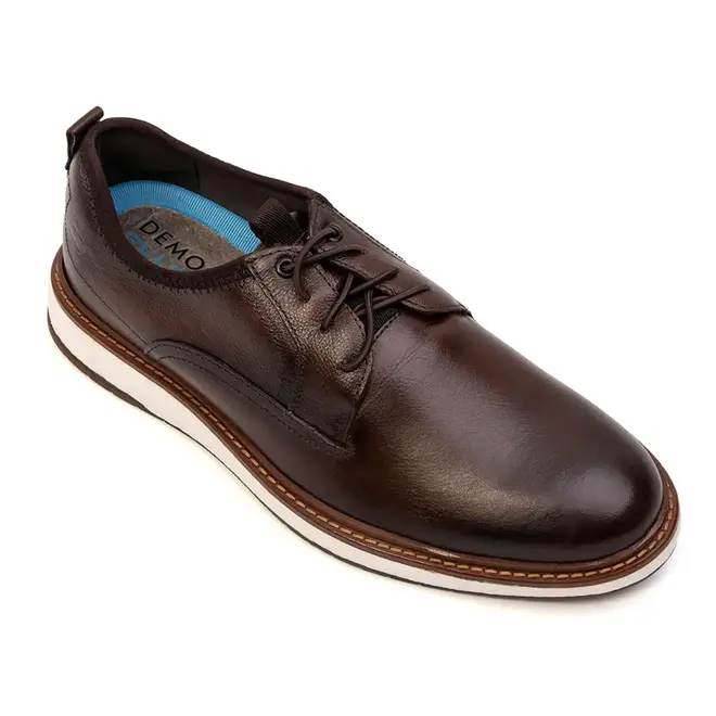 Sapato Casual Democrata Marrom Masculino
