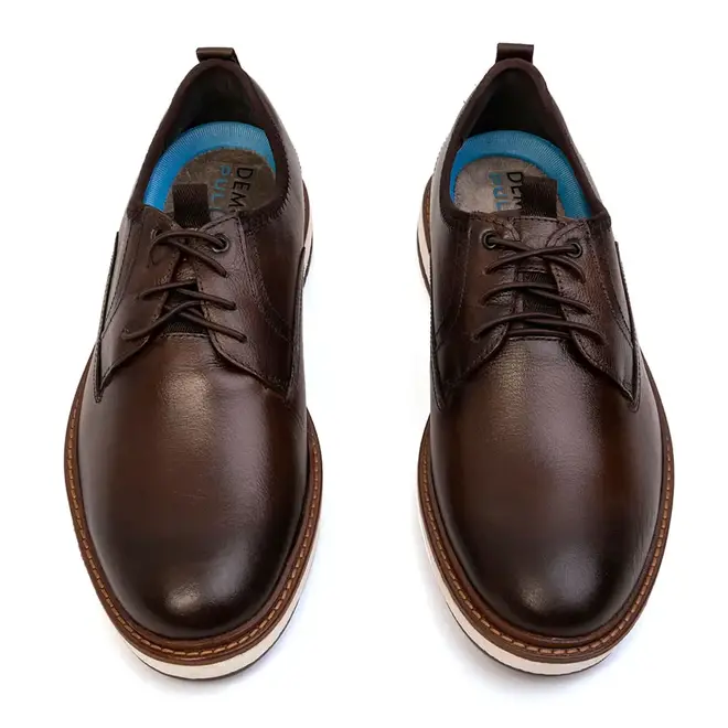 Sapato Casual Democrata Marrom Masculino