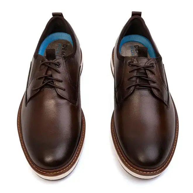 Sapato Casual Democrata Marrom Masculino