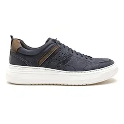 Sapatênis Casual Democrata Azul Masculino
