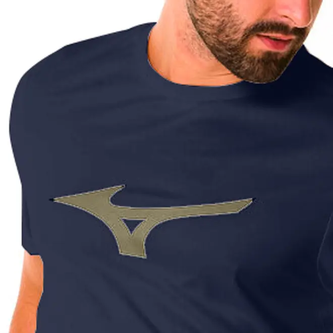 Camiseta de Corrida Masculina Mizuno Run Spark Big Logo