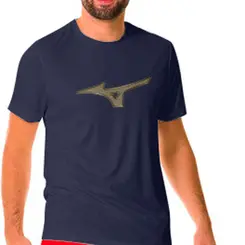 Camiseta de Corrida Masculina Mizuno Run Spark Big Logo