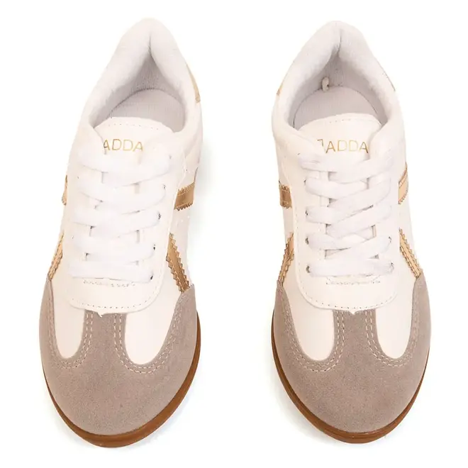 MENINA TENIS ADDAN 18122-BRANCO GOLDEN