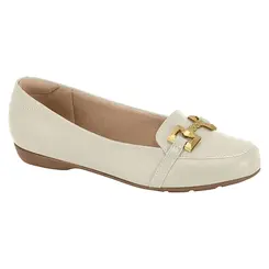 Sapato Mocassim Modare Off White Feminino