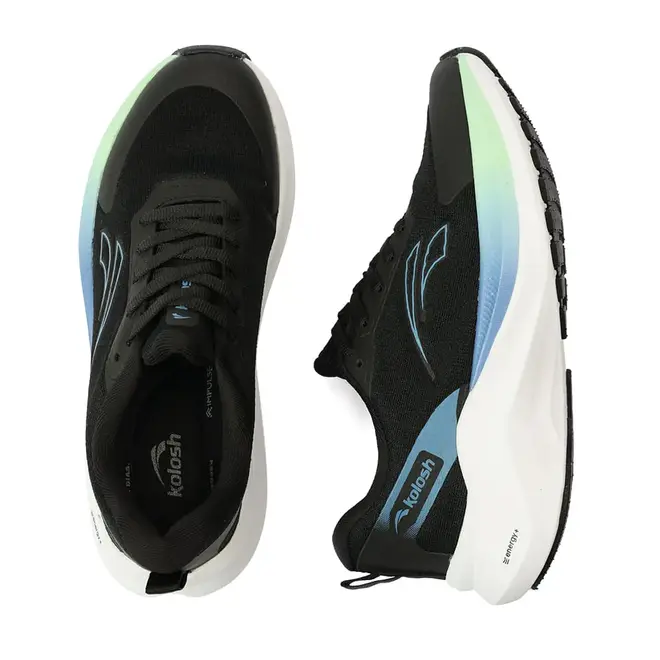Tênis de Treino Kolosh Preto e Azul Feminino