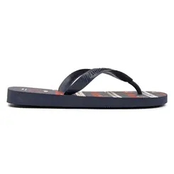 Chinelo Dedo Tropical Brasil Marinho e Vermelho Feminino