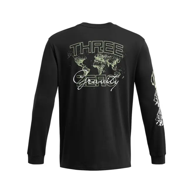 Camiseta de Basquete Manga Longa Masculina Under Armour Curry Verbiage