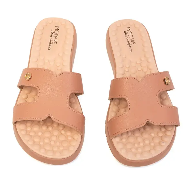 Tamanco Rasteira Modare Nude Feminino