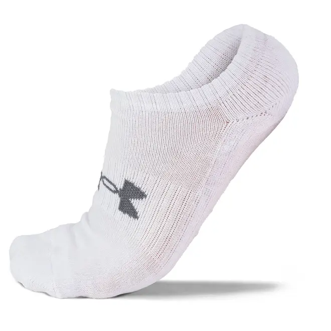 Kit 6 Pares de meias invisível Under Armour Core Cotton