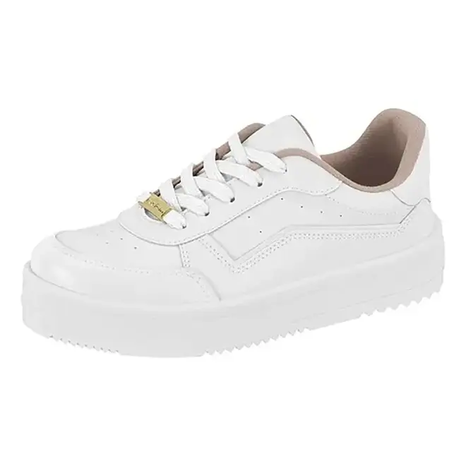 Tênis Casual Sola Caixa Moleca Branco Feminino