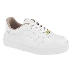 Tênis Casual Sola Caixa Moleca Branco Feminino