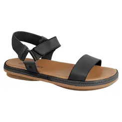 Rasteira Flatform New Face Preto e Caramelo Feminina