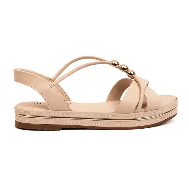 Rasteira Flatform Bebecê Aveia Feminina