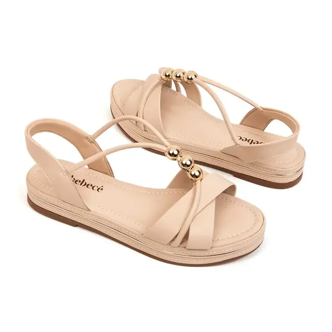 Rasteira Flatform Bebecê Aveia Feminina