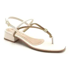 Sandália Salto Ramarim Coconut Feminina