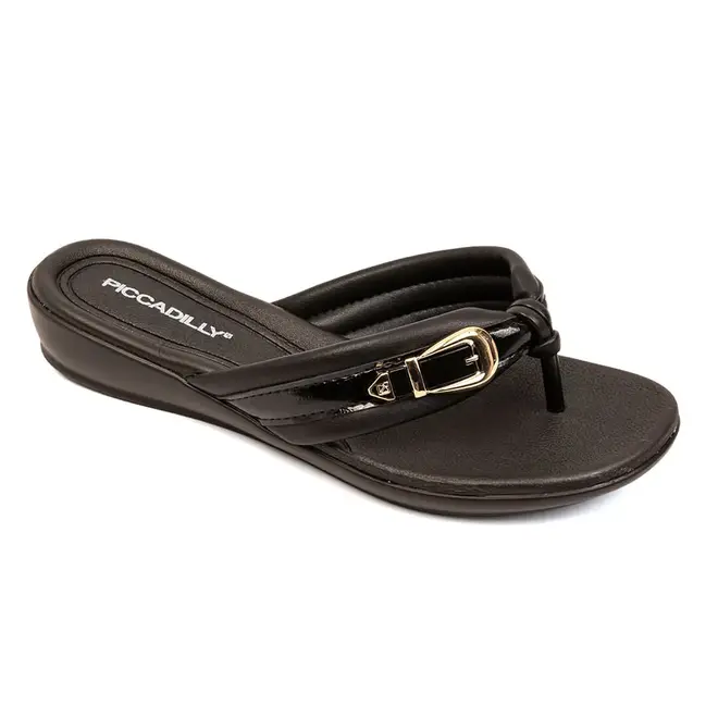 Tamanco Anabela Piccadilly Preto Feminino