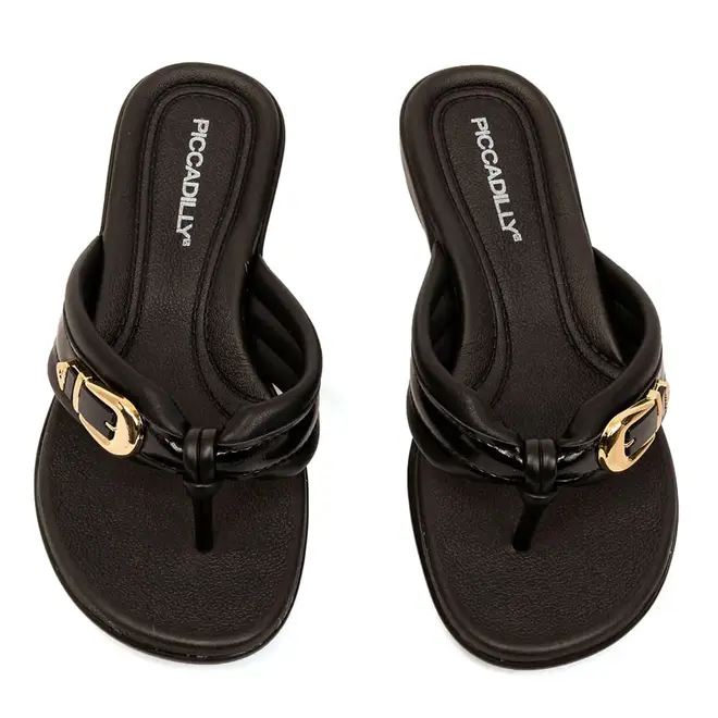 Tamanco Anabela Piccadilly Preto Feminino