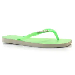 Chinelo Feminino Havaianas Slim Square Glitter Verde 4148927
