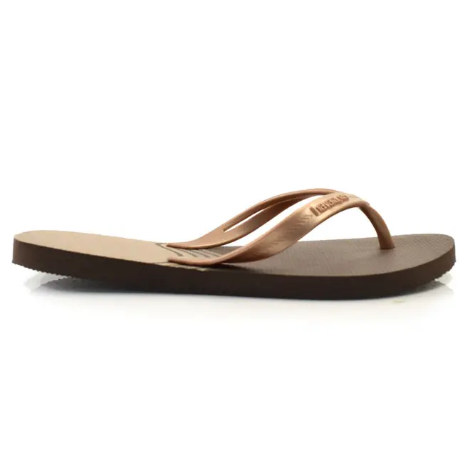 Chinelo Feminino Havaianas Elegance Print Marrom 4148804